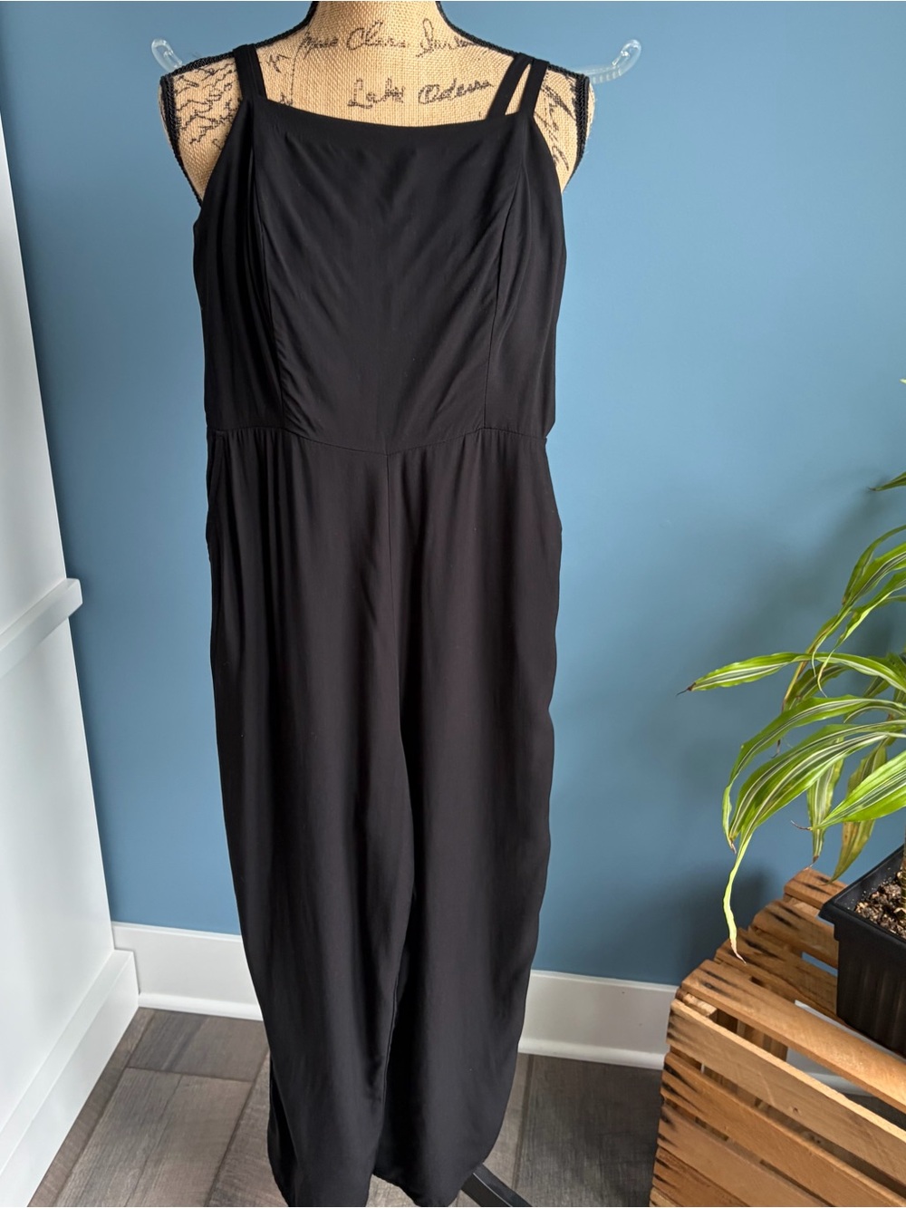 Old Navy Black Cropped Jumpsuit
